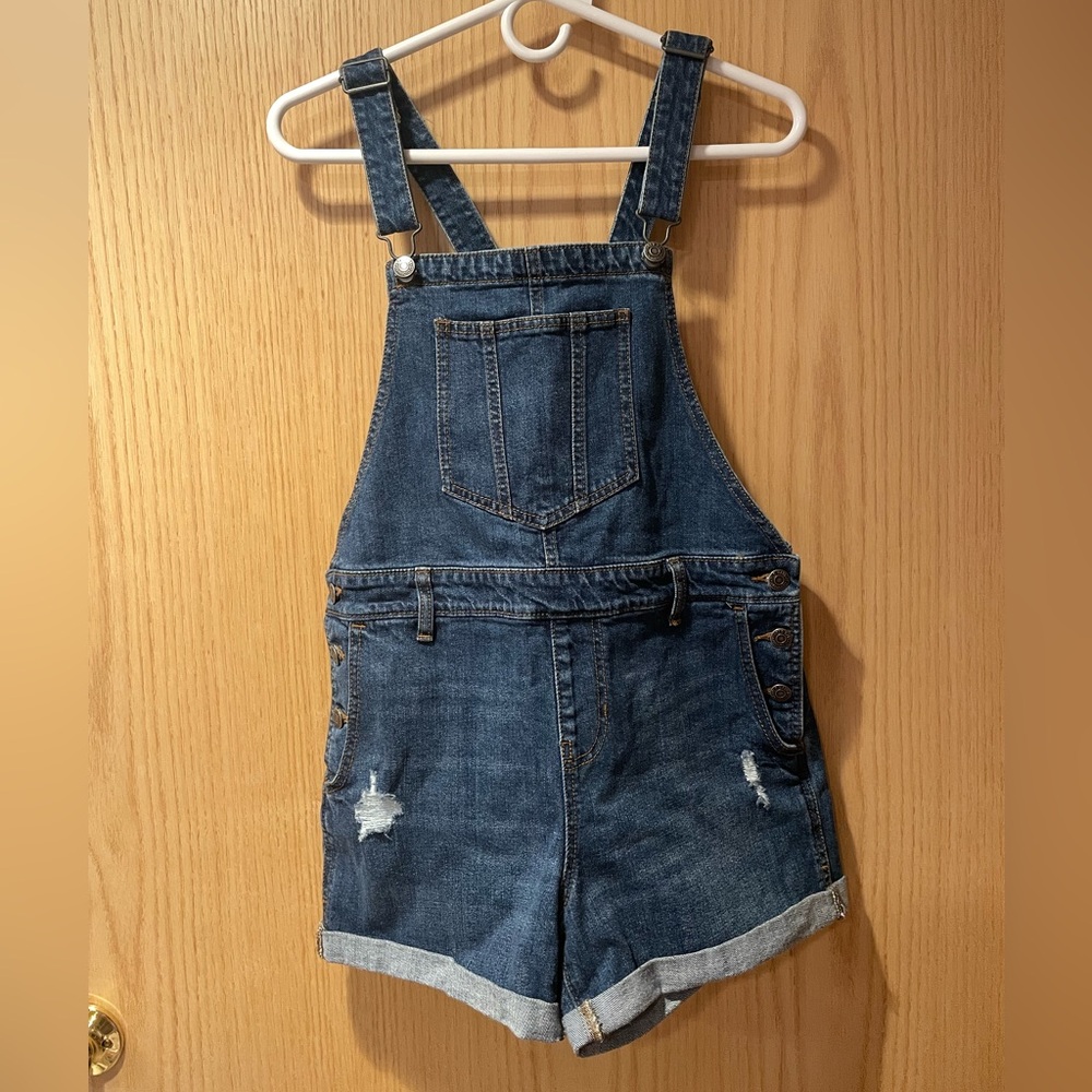 Old Navy Medium Wash Shortalls Size Small